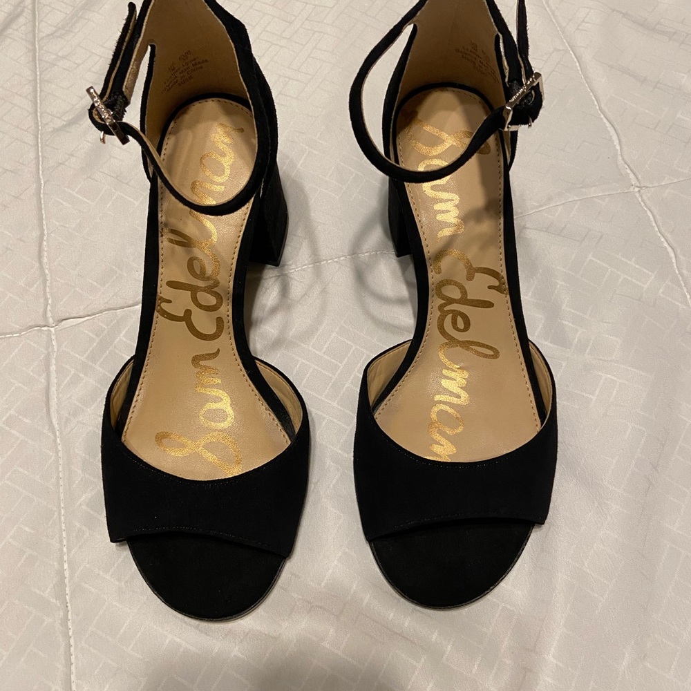 Sam Edelman Black heeled Susie sandals size 7